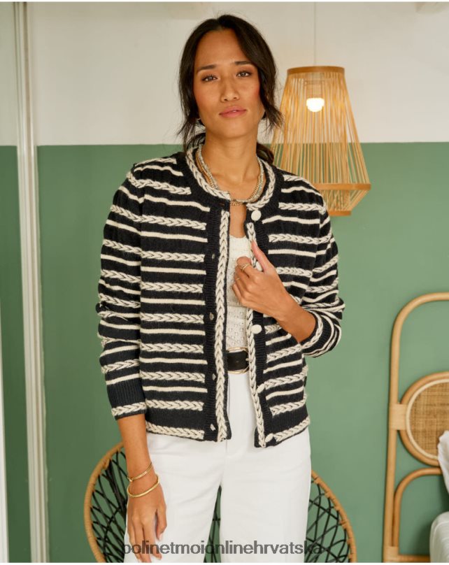 kardigan šiljci mara crno Polin et moi odjeća N2THPD359