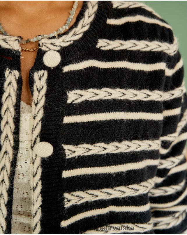 kardigan šiljci mara crno Polin et moi odjeća N2THPD359