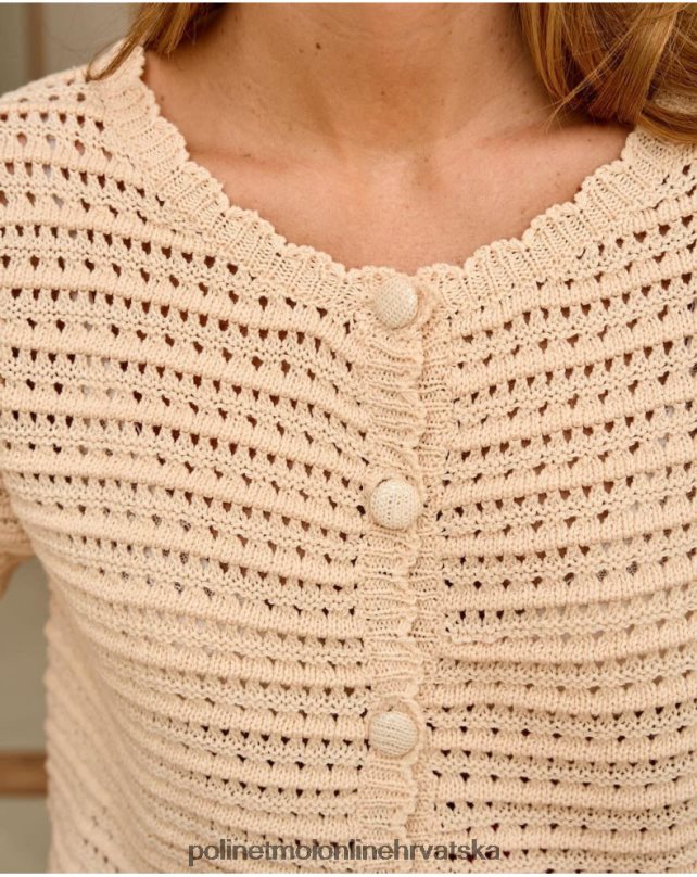 kardigan pleteni sein bež Polin et moi odjeća N2THPD353