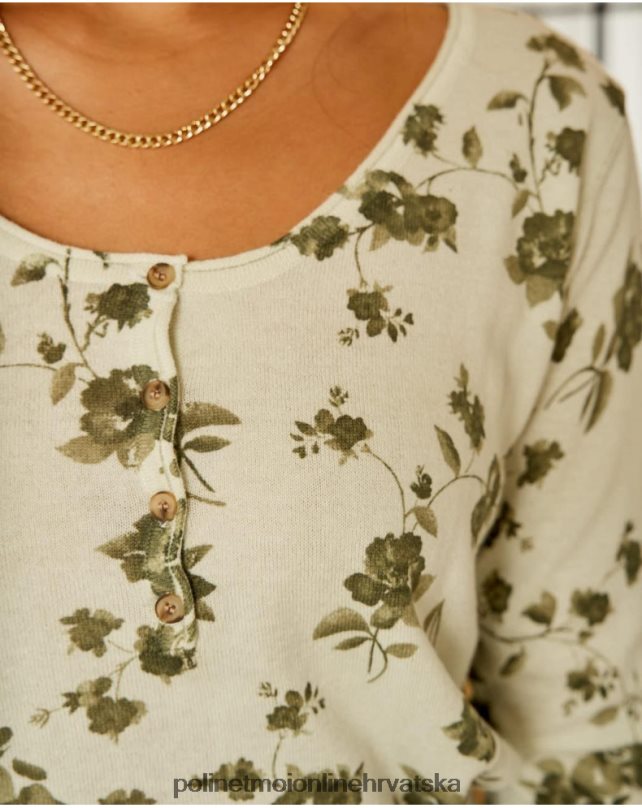 pulover cvijeće etna kaki Polin et moi odjeća N2THPD349