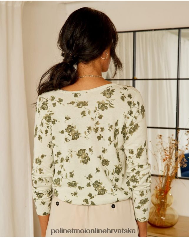 pulover cvijeće etna kaki Polin et moi odjeća N2THPD349