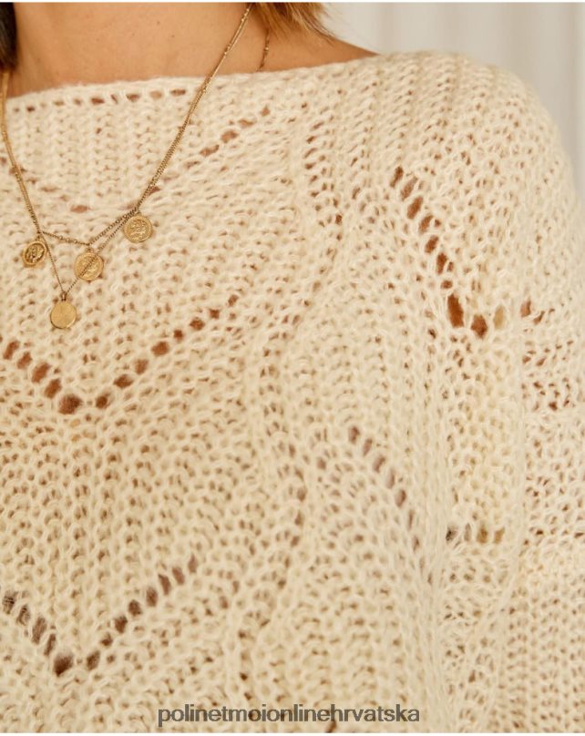 pulover široki priscilla sirovo Polin et moi odjeća N2THPD354