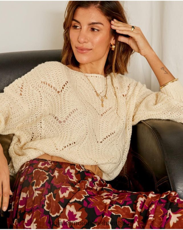 pulover široki priscilla sirovo Polin et moi odjeća N2THPD354