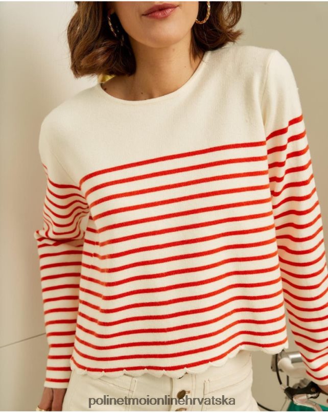 pulover mornar ane bijela Polin et moi odjeća N2THPD350