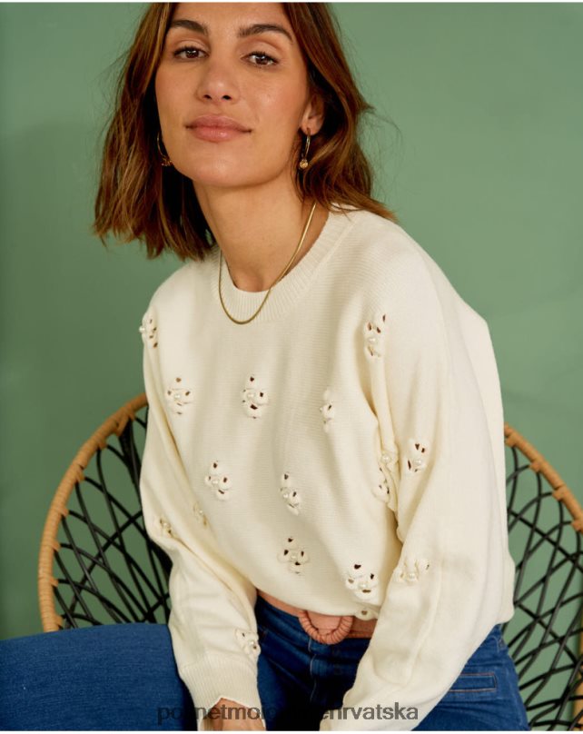 pulover tita biseri sirovo Polin et moi odjeća N2THPD348