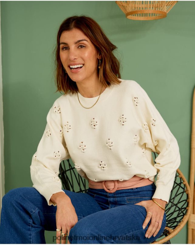 pulover tita biseri sirovo Polin et moi odjeća N2THPD348