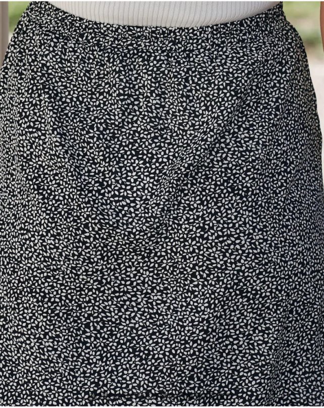 križna suknja savana crno Polin et moi odjeća N2THPD310