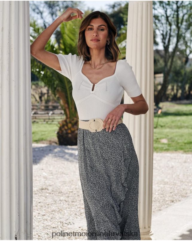 križna suknja savana crno Polin et moi odjeća N2THPD310