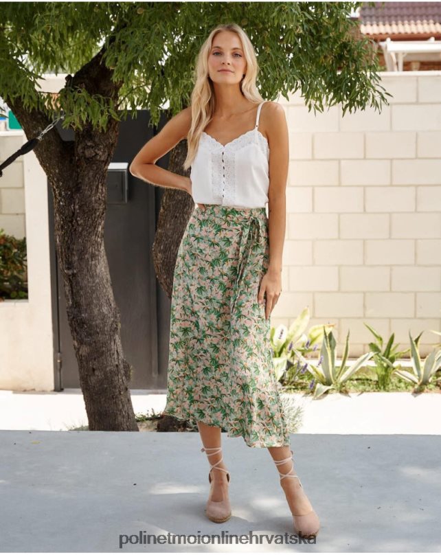 midi suknja joaquina bež Polin et moi odjeća N2THPD298