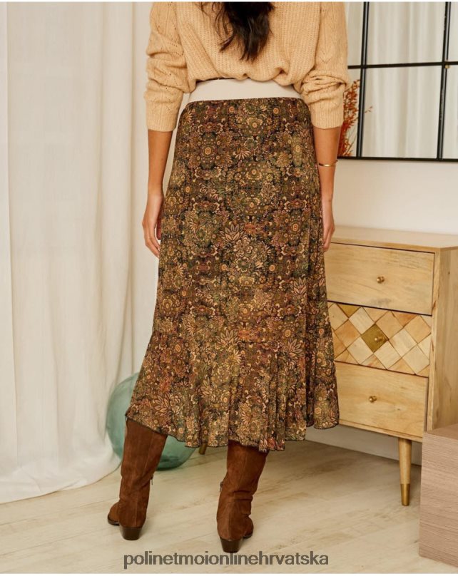suknja volan pastirica kaki Polin et moi odjeća N2THPD321