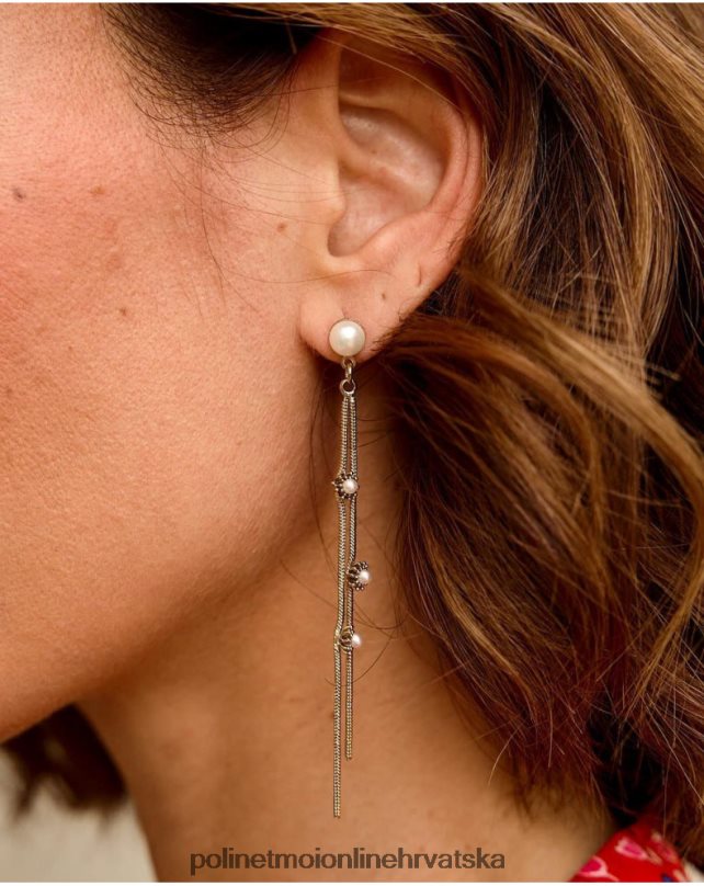 naušnice cvijeće patricia zlato/platina Polin et moi pribor N2THPD407