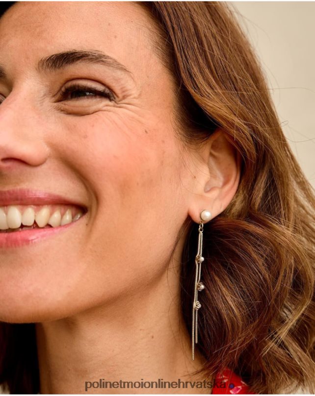 naušnice cvijeće patricia zlato/platina Polin et moi pribor N2THPD407