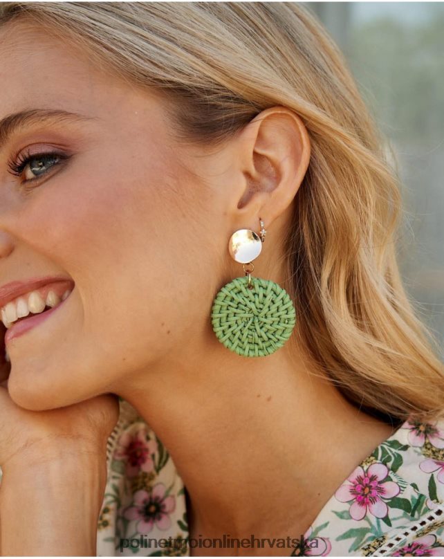 naušnice od rafije esme voda zelena Polin et moi pribor N2THPD378